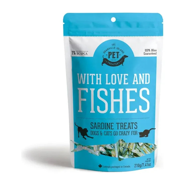 Granville High - Quality Dehydrated Protein Sardine Treats Ideal for Both Dogs and Cats