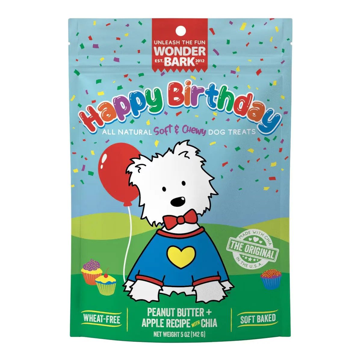 Wonder Bark 5oz Soft & Chewy Soft-Baked Birthday Dog Treats