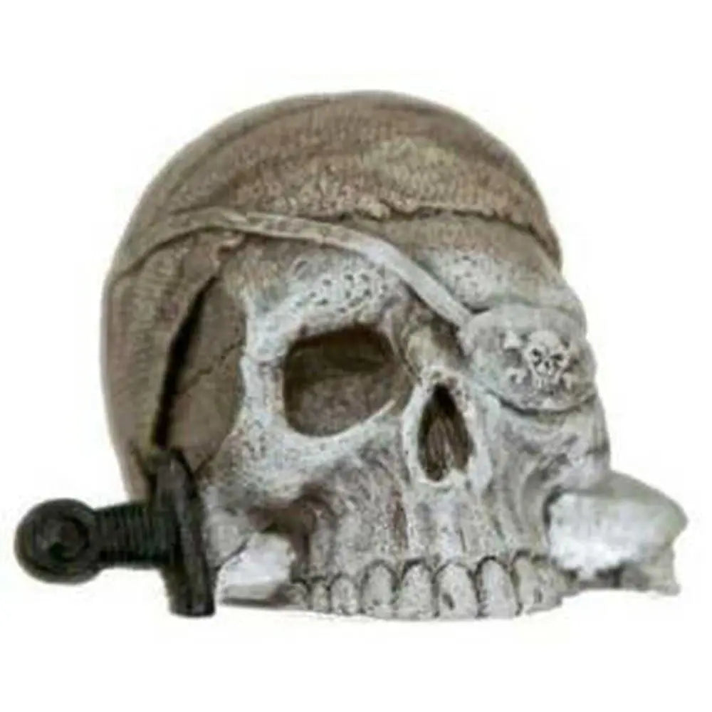 Blue Ribbon Exotic Environments Miniature Sunken Pirate Skull for Aquariums