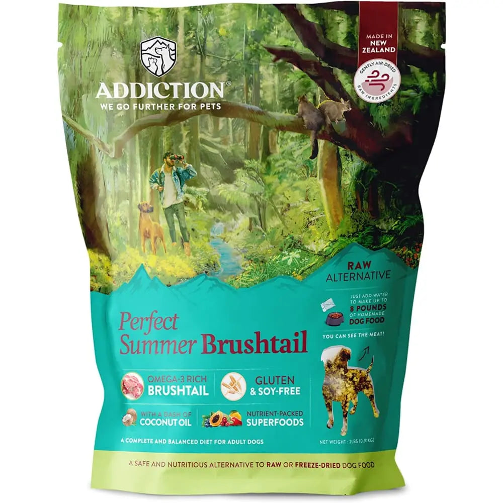 Addiction Premium Quality Perfect Summer Brushtail Raw Substitute Gently Air - Dried Dog Food for Canines