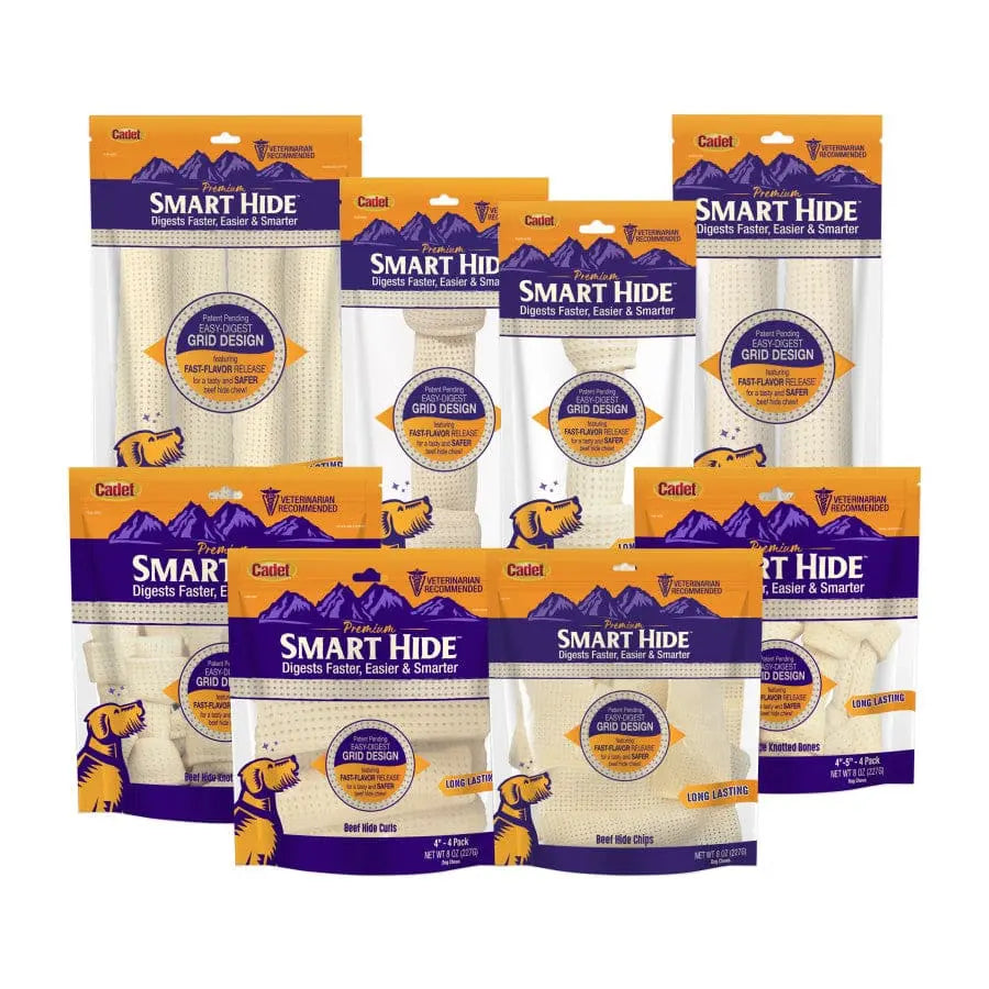 Cadet Smart Hide Knotted Rawhide Bone: Easily Digestible & Tasty for Dogs