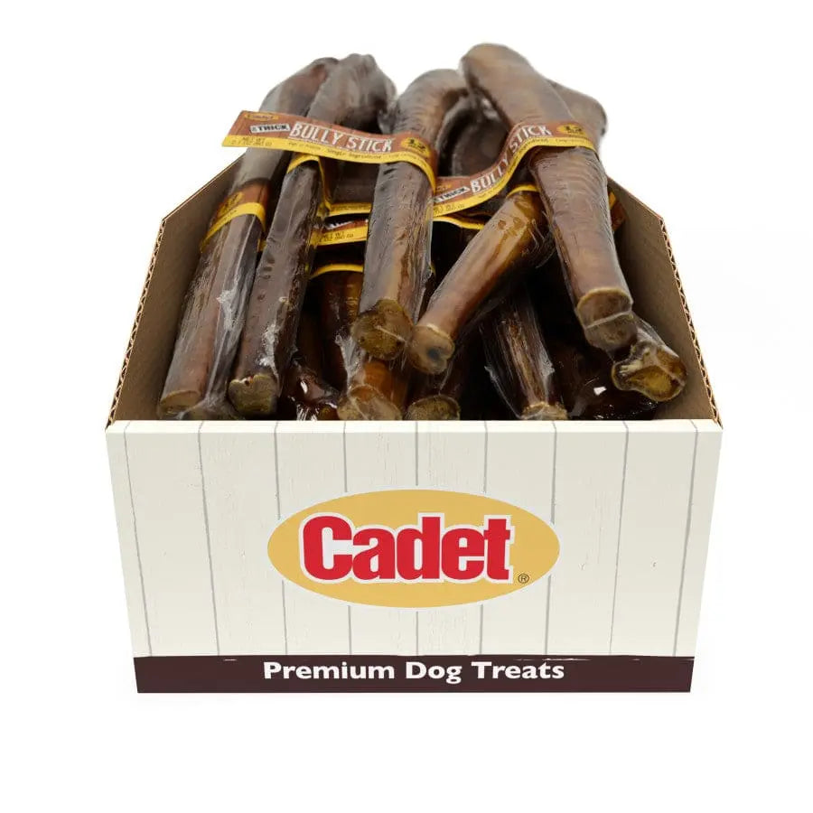 Cadet Premium Slow - Roasted 100% Real Beef Bully Sticks for Dogs