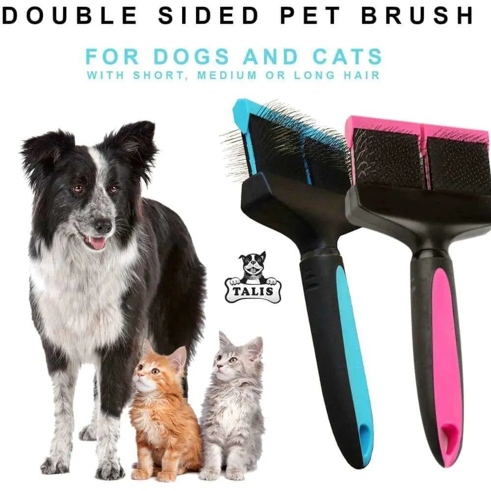 Double-Sided High-Quality Pet Comb for Dog and Cat Fur Shedding and Grooming
