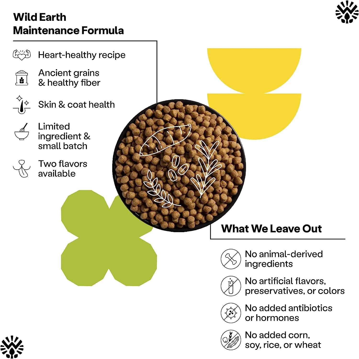 Wild Earth Vegan Maintenance Dog Food: Golden Rotisserie Flavor for Allergy Relief