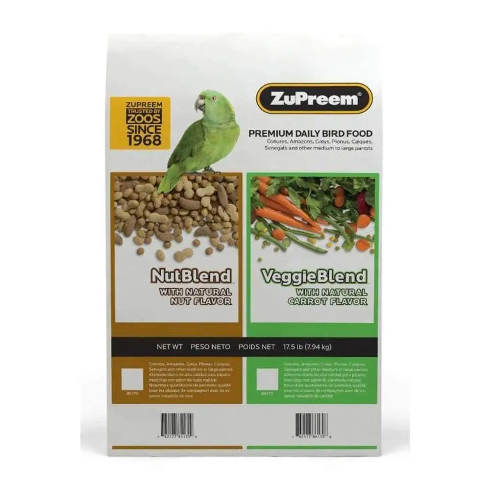 ZuPreem Premium Pelleted Bird Food with Natural Nut Flavor for Parrots and Conures - Ideal Daily Nutrition