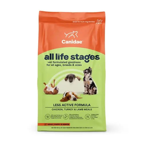 CANIDAE Dry Dog Food Formula for Less Active Dogs in All Life Stages with Chicken, Turkey, Lamb & Fish Meal