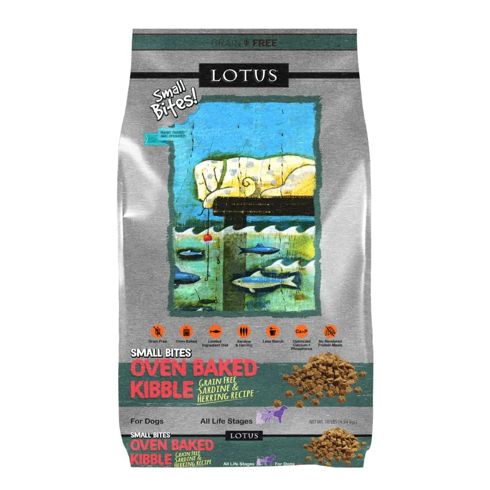 Grain-Free Sardine & Herring Recipe Lotus Oven-Baked Dry Dog Food for All Life Stages