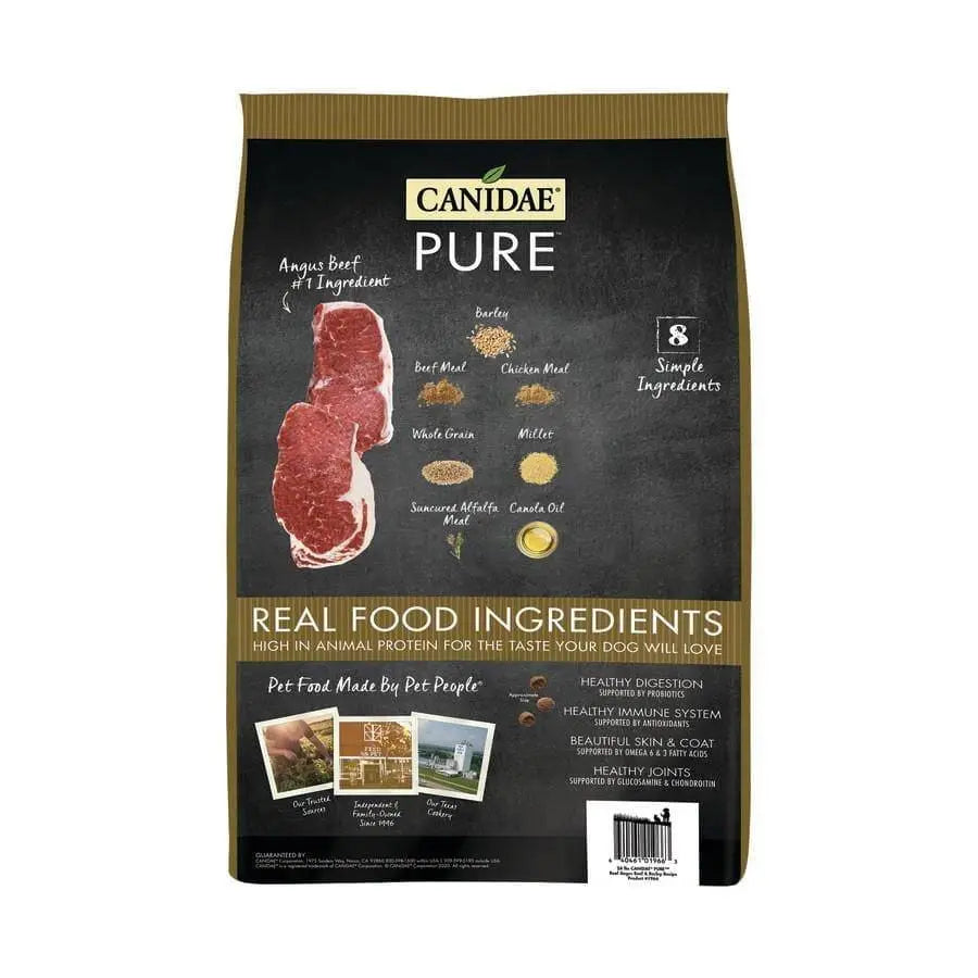 CANIDAE PURE Real Beef & Barley Dry Dog Food with Wholesome Grains