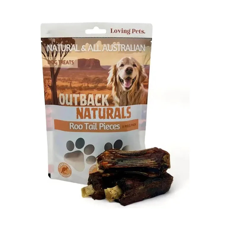 Loving Pets Australia Natural Dog Treats - Roo Tail Pieces, 5.29 Ounce Pack of Wholesome Canine Delights