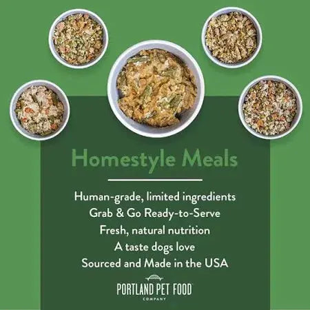 Portland Pet Food Company's Premium Grandma Ada's Homestyle Wet Dog Food with Real Turkey and Tender Yams, 8/9 oz