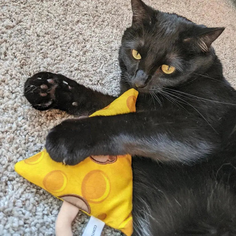 Meowijuana Interactive Get Cheezy Cheese & Mouse Cat Toy for Endless Feline Fun