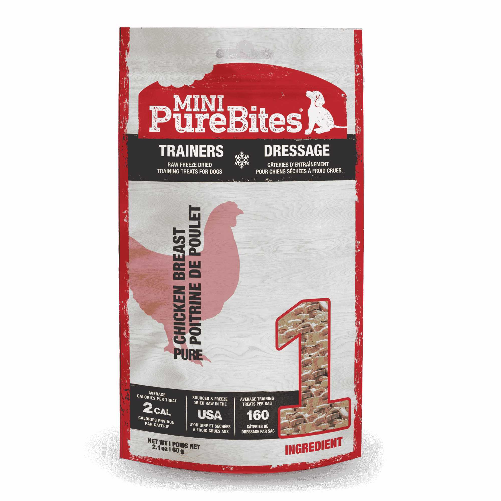 PureBites Premium Mini Dog Training Treats - 100% Pure Beef Liver Freeze - Dried Delights