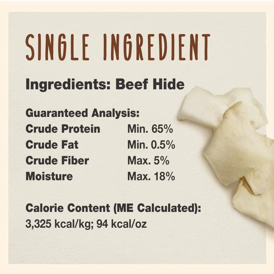 Cadet Premium Quality Beef Hide Chew Chips for Dogs - 1 Pound Bag of Delicious Canine Treats