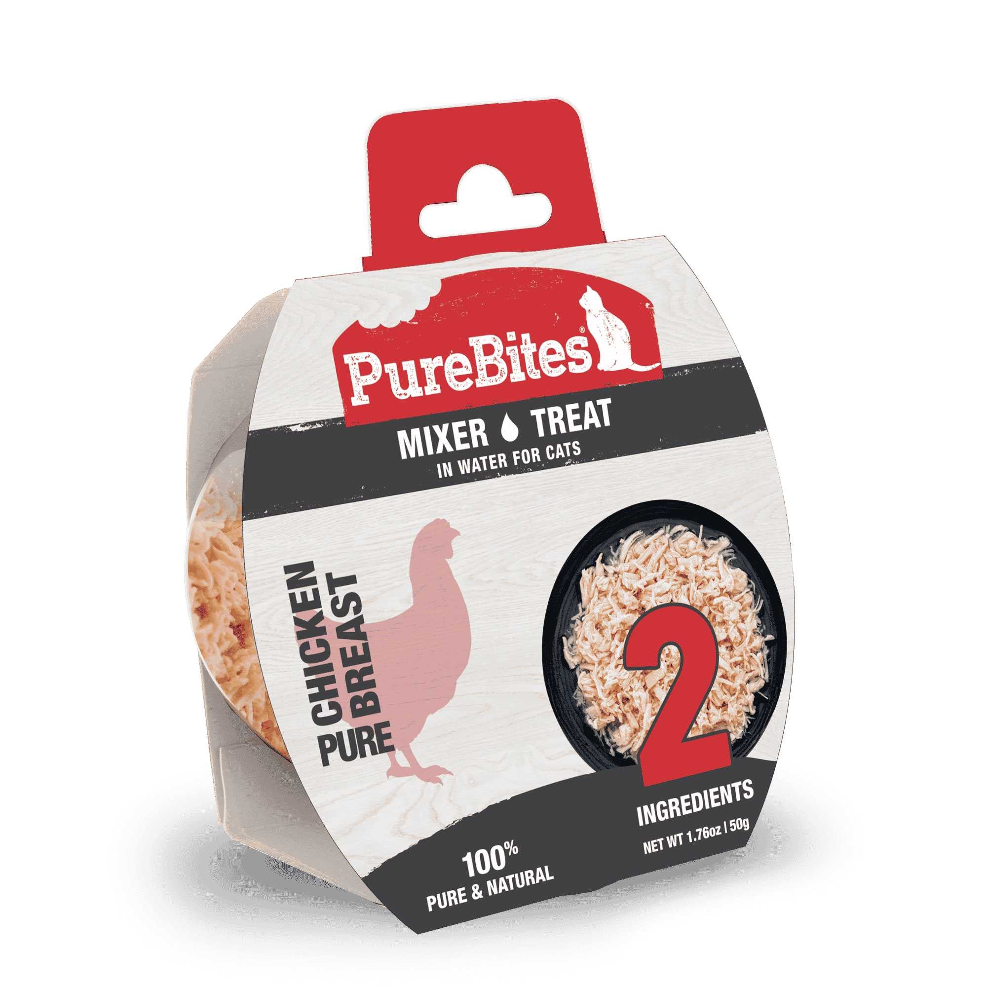 PureBites Chicken Breast in Water Cat Food Mixers - 12 Packs of 1.76 oz