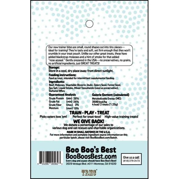 Boo Boo's Premium 4oz Beef Dog Treats for Training