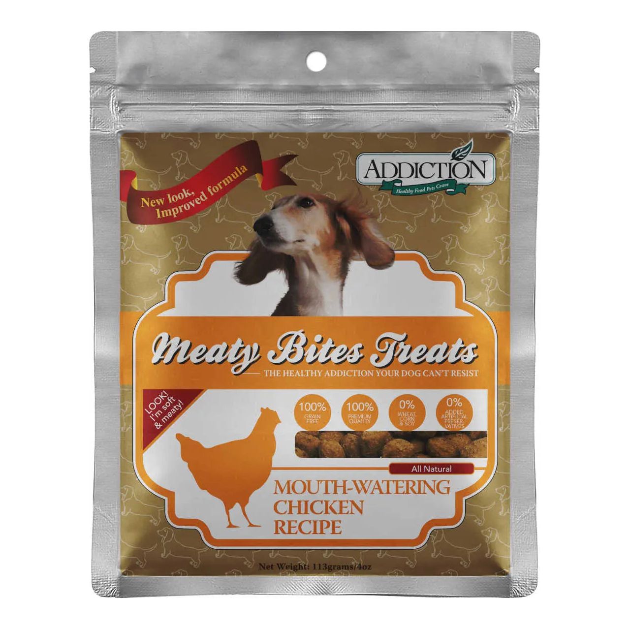 Addiction Grain-Free Chicken Meaty Bites: Healthy Dog Treats
