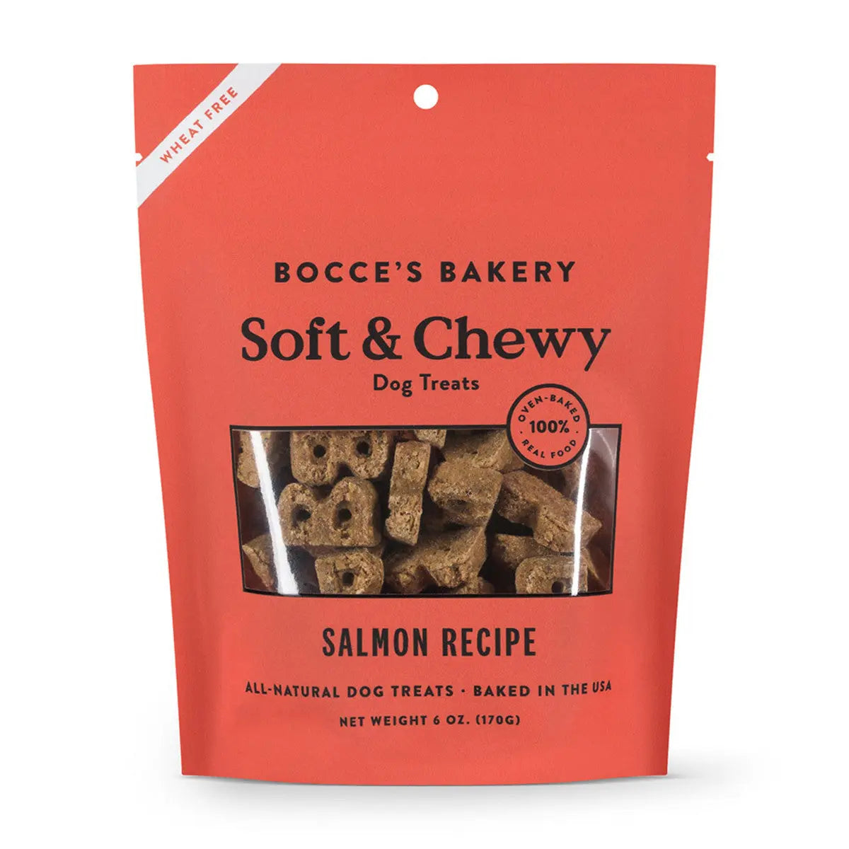 Bocce's Bakery 6oz Soft & Chewy Salmon Dog Treats for Older or Small - Teeth Pups