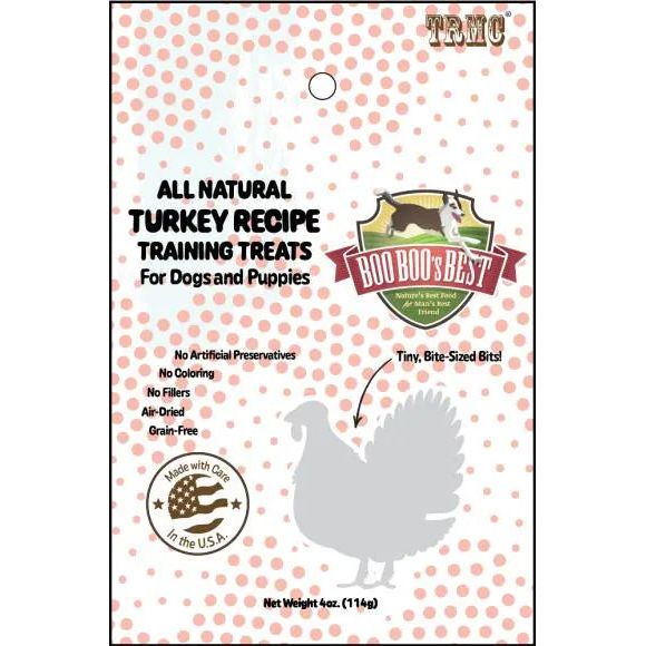 Boo Boo's Premium 4oz Turkey Flavored Dog Training Treats - Ideal for Canine Training Sessions