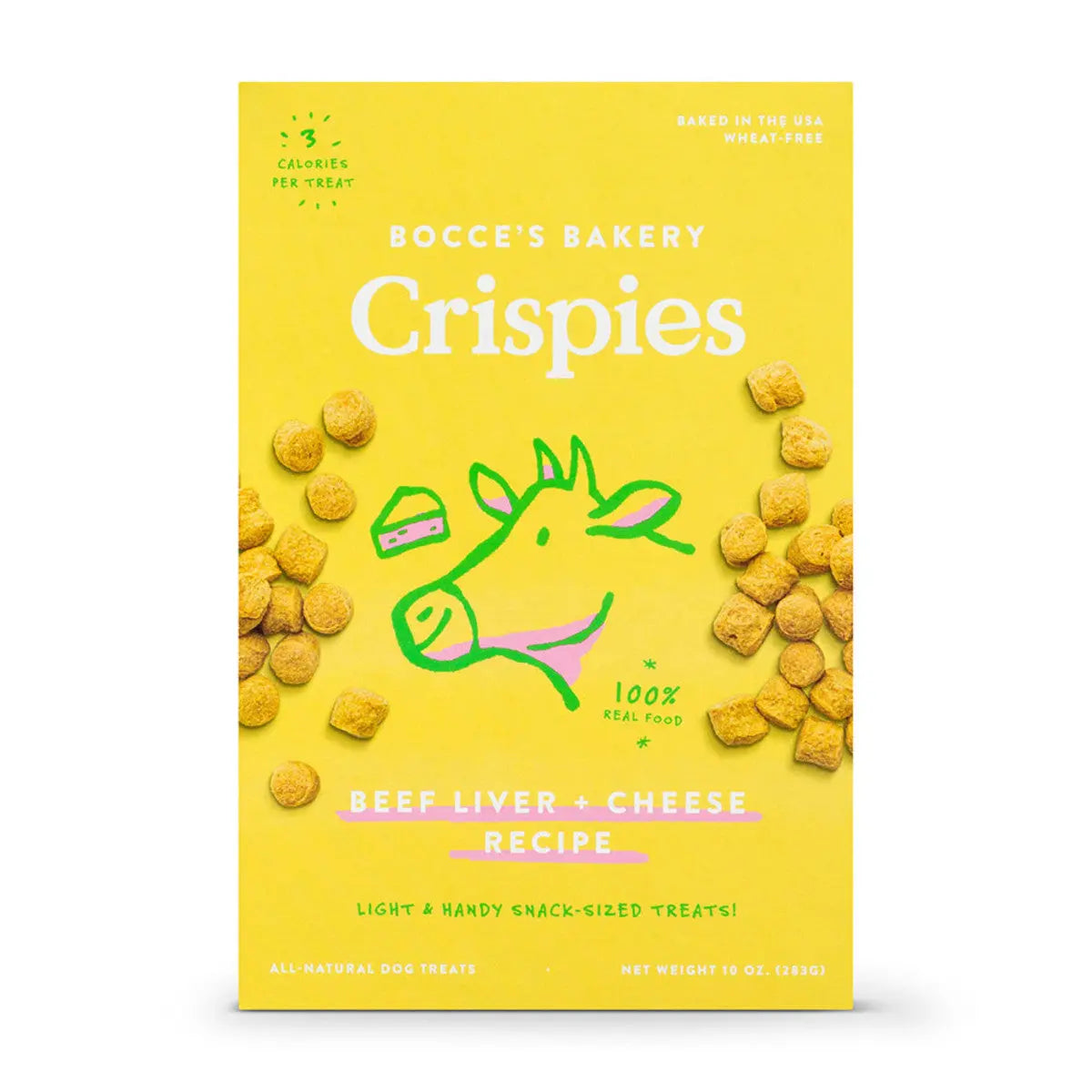 Bocce's Bakery 10oz Liver & Cheese Crispy Dog Treats, Low - Calorie Snack