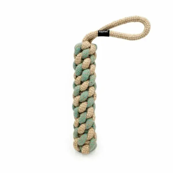 Eco - Friendly ZippyPaws Cotton and Jute Blend Tug of War and Fetch Dog Toys