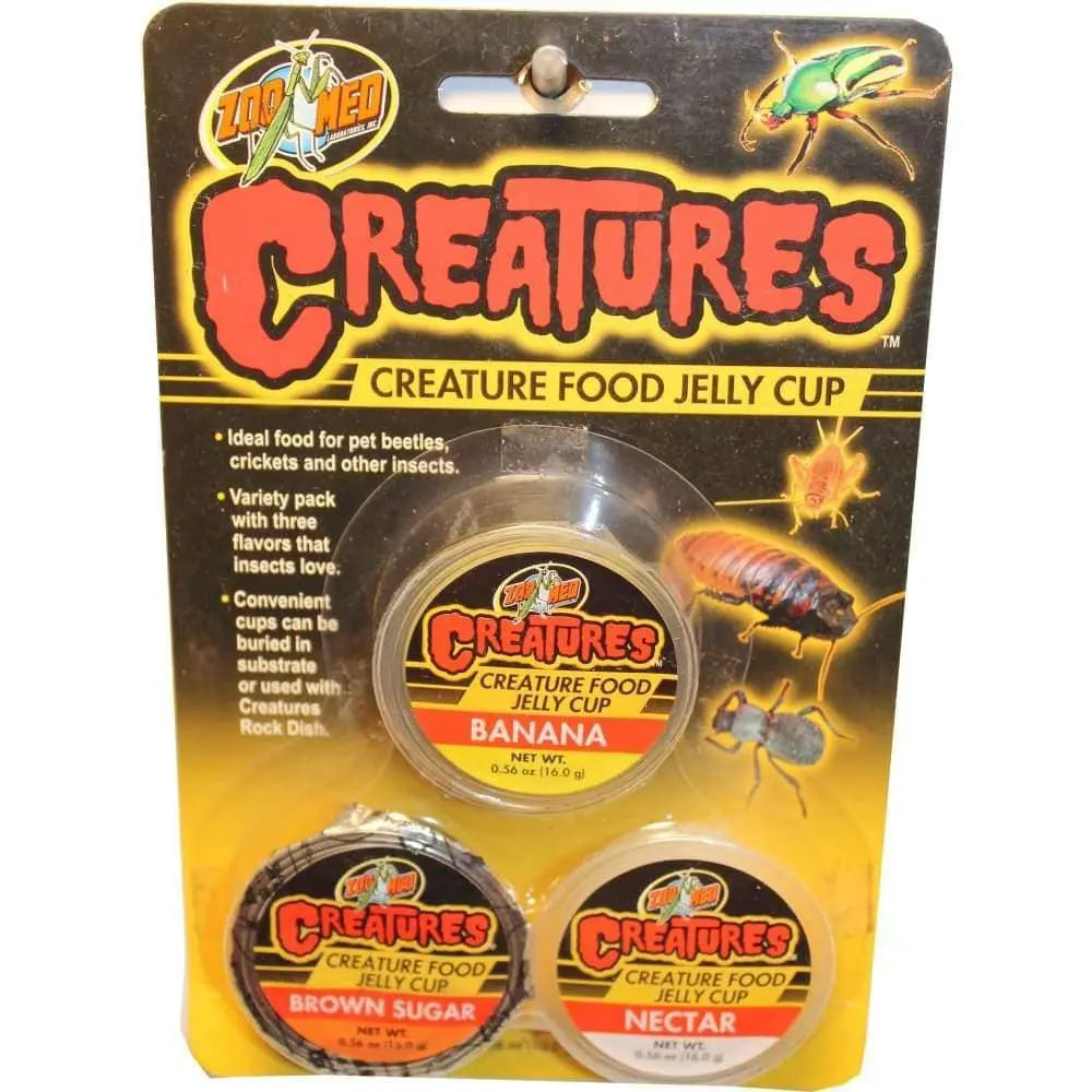 Zoo Med Creatures Moisture-Rich Jelly Cup Pet Food for Beetles, Crickets & Insects