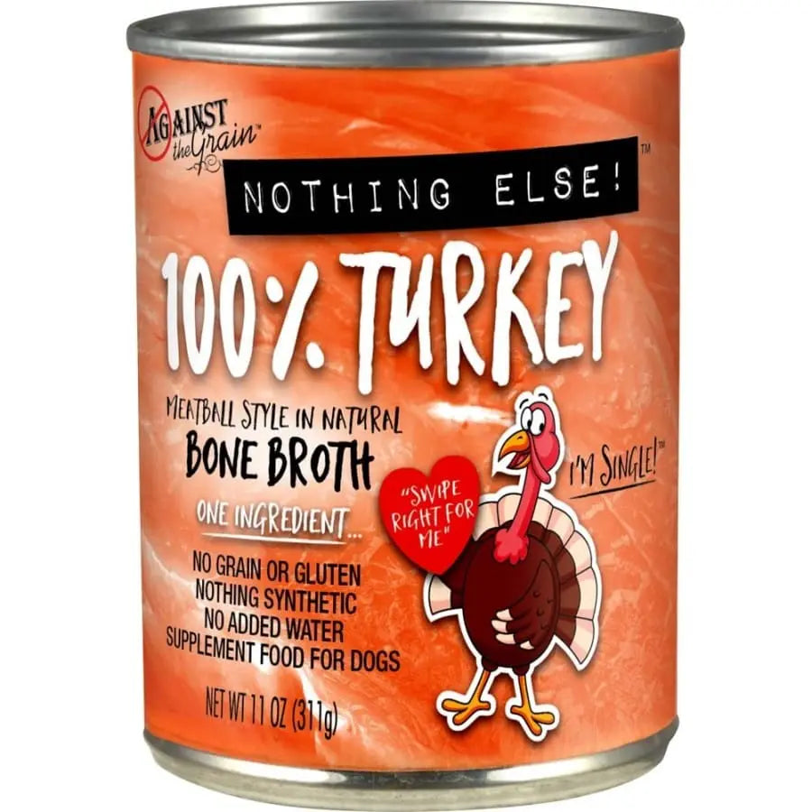 100% Single-Ingredient Adult Wet Dog Food Turkey - Against the Grain Nothing Else