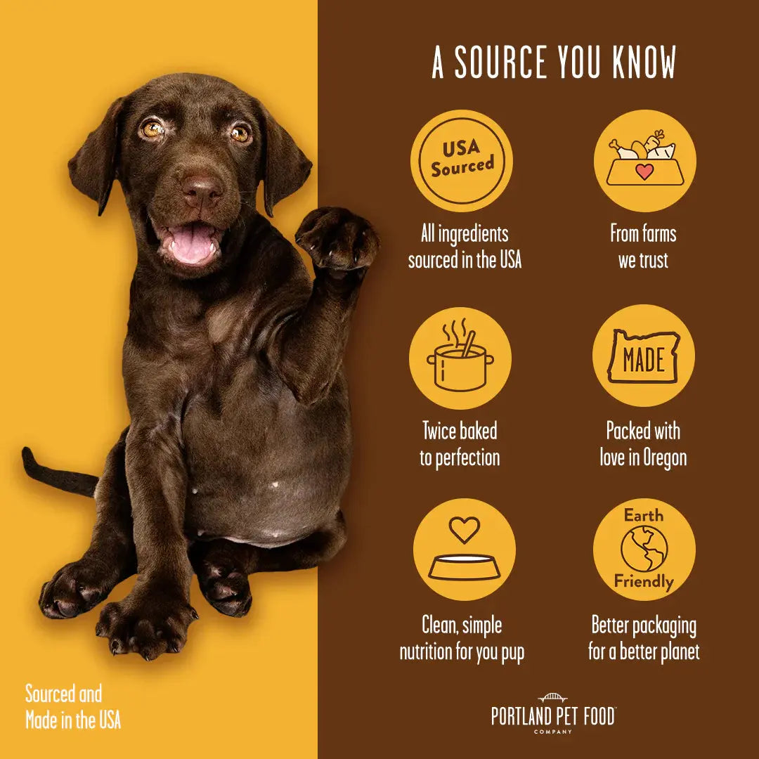 Portland Pet Food Co. Crunchy Beef Broth Brew Dog Biscuit Treats