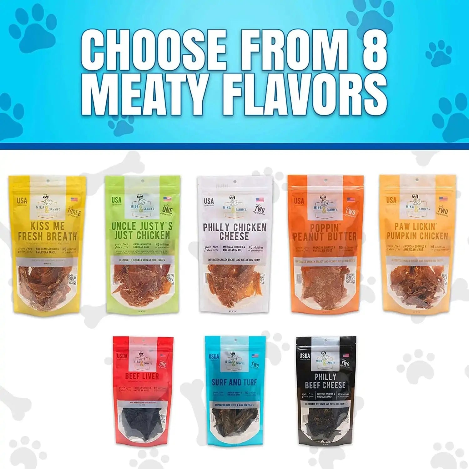 Mika & Sammy’s 5oz Premium Dehydrated Surf and Turf Dog Treats