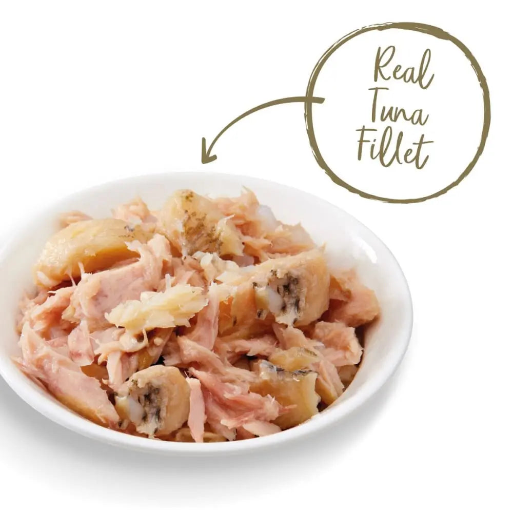 Applaws Natural Complementary Wet Cat Food - 18-Can Case of 2.12oz Pots of Tilapia with Tuna Flakes in Gravy