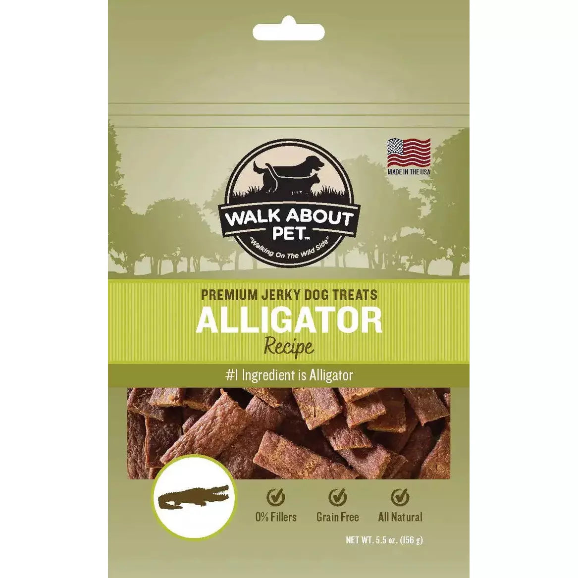 Walk About Pet Grain - Free Alligator Jerky: A Healthy and Tasty Dog Treat