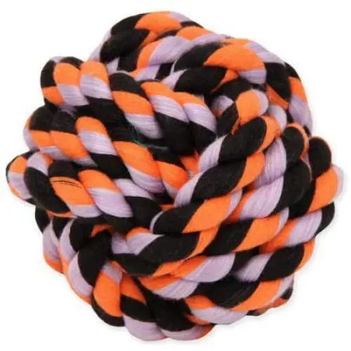 Mammoth Small 3.75 - Inch Fluffy Monkey Fist Ball Dog Toy Made of Cotton Blend