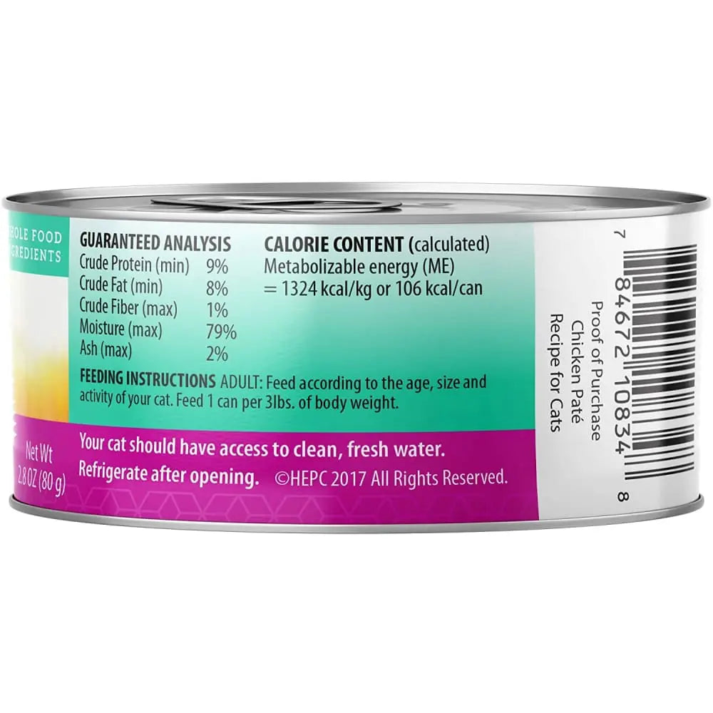 Health Extension Grain-Free Canned Chicken Pate Recipe Cat Food, Pack of 24 with 2.8 oz Each