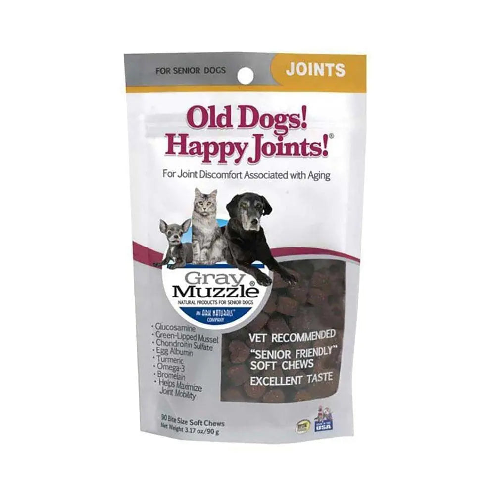 Ark Naturals® Gray Muzzle Delicious Cat & Dog Chewy Treats for Happy Joints of Senior Pets - 90 Count Pack