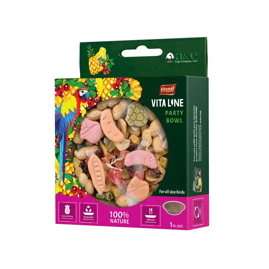 Vitapol Vita Line A & E Cages 100 g Party Bowl Edible Bird Treat