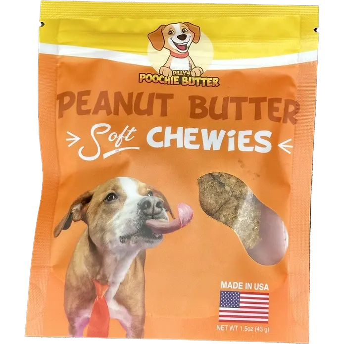 Poochie Butter Soft Chewy Baked Dog Treat Collection - 1.5 Ounce Package