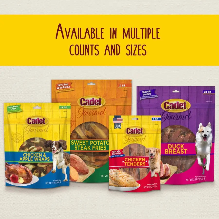 Cadet Gourmet High - Quality Chicken & Apple Wrapped Low - Fat Dog Treats