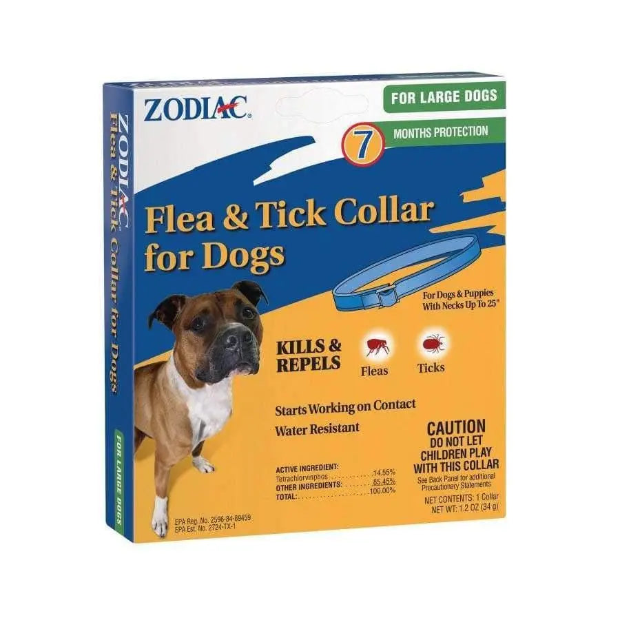 Zodiac Flea and Tick Collar: Effective Protection for Dogs with Up to 25 - Inch Necks