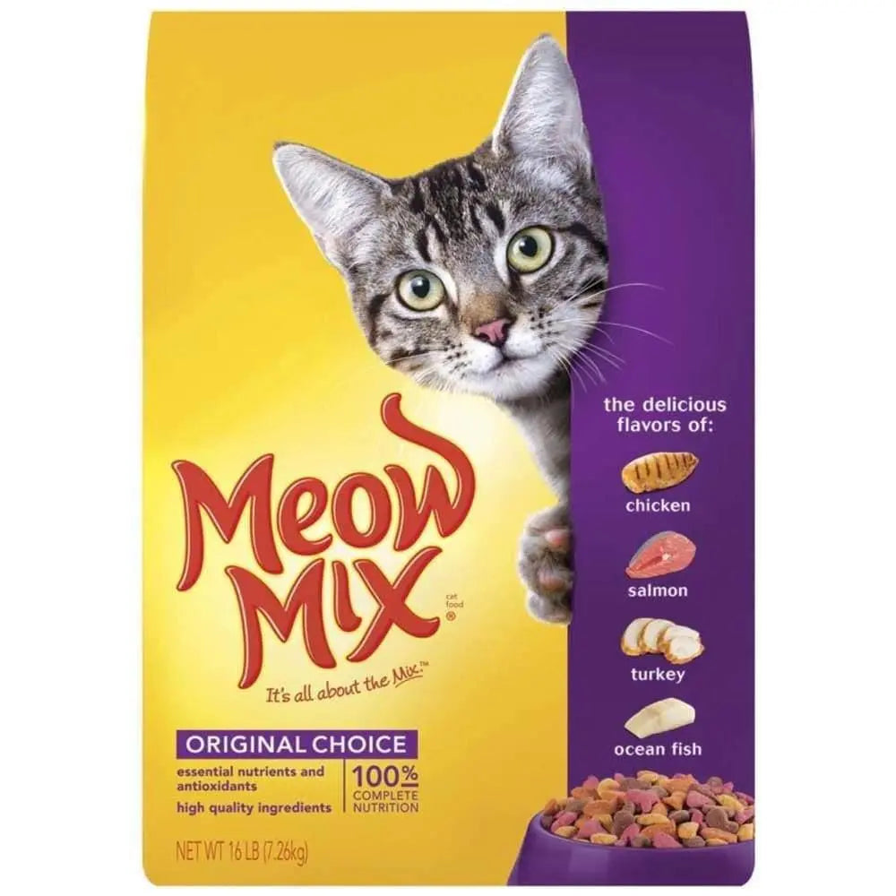 Meow-Mix Original Choice Adult Dry Cat Food with Chicken, Turkey, Salmon & Ocean Fish