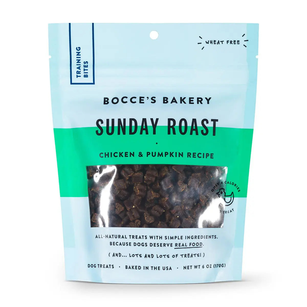 Bocce's Bakery 6oz Wheat-Free Sunday Roast Training Bites for Dogs