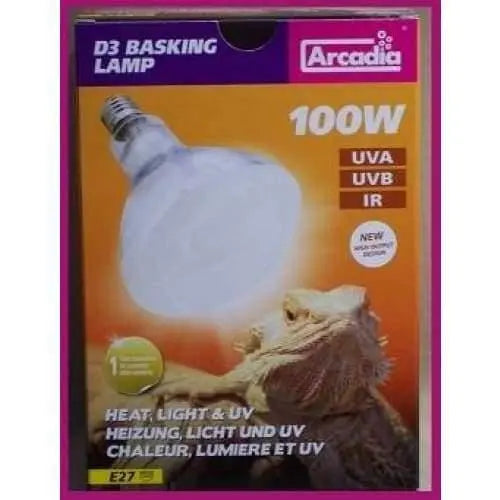 Arcadia 100W 240 Volt Mercury Vapor D3 Bulb for Reptiles