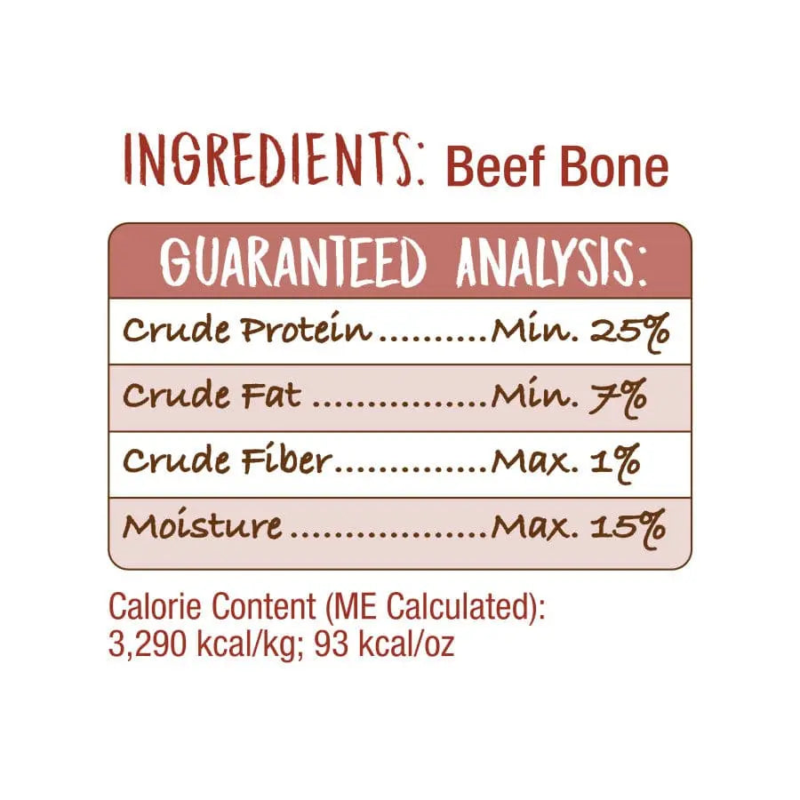 Cadet Natural Farm - Raised Beef Rib Bones Dog Chews with Savory Flavor