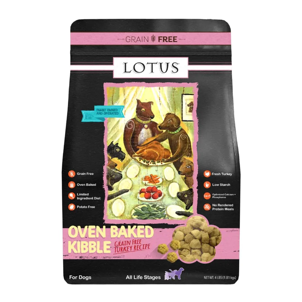 Lotus Grain-Free Oven-Baked Dry Dog Food with Turkey Recipe