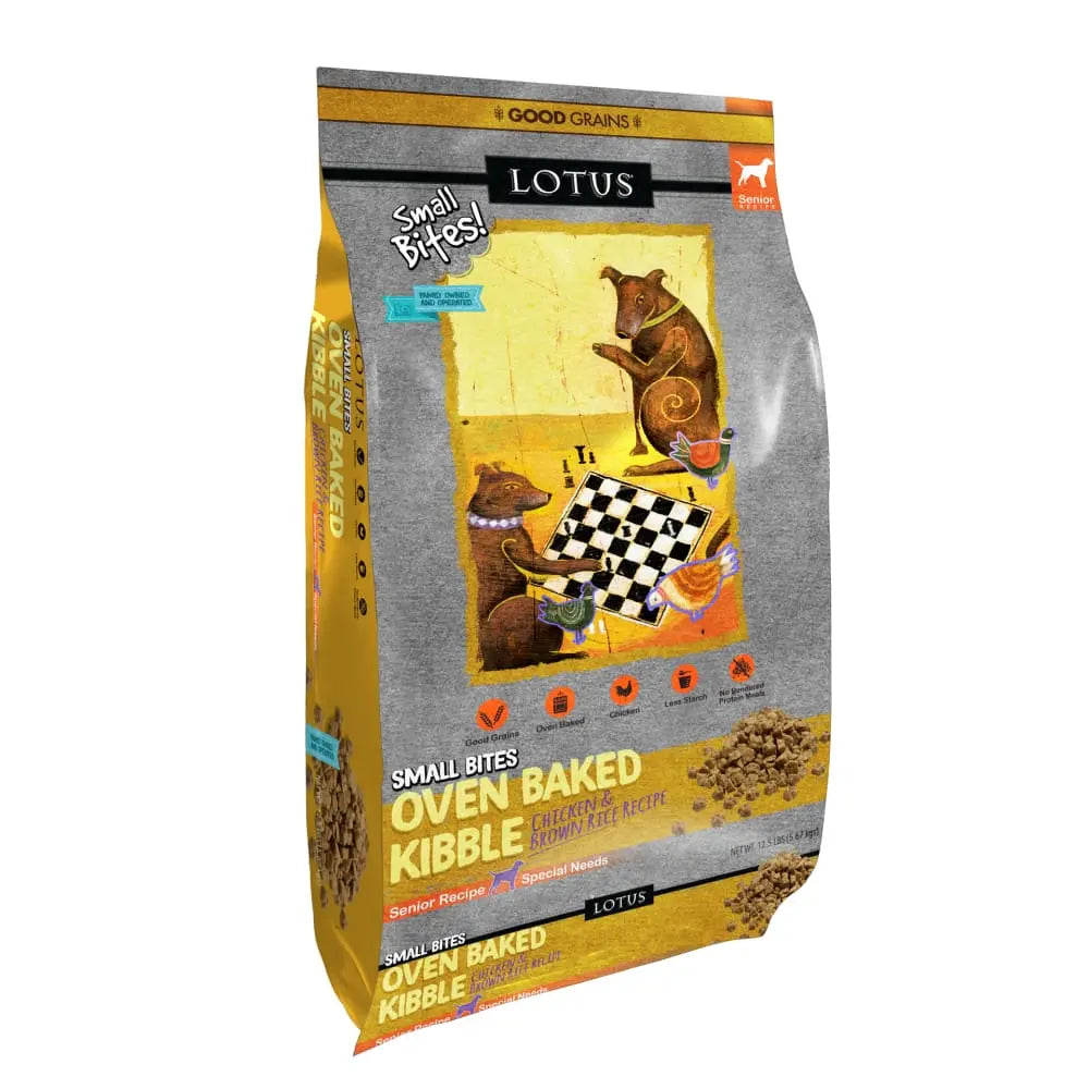 Lotus Premium Oven-Baked Dry Dog Food for Senior Dogs with Small Bites Recipe