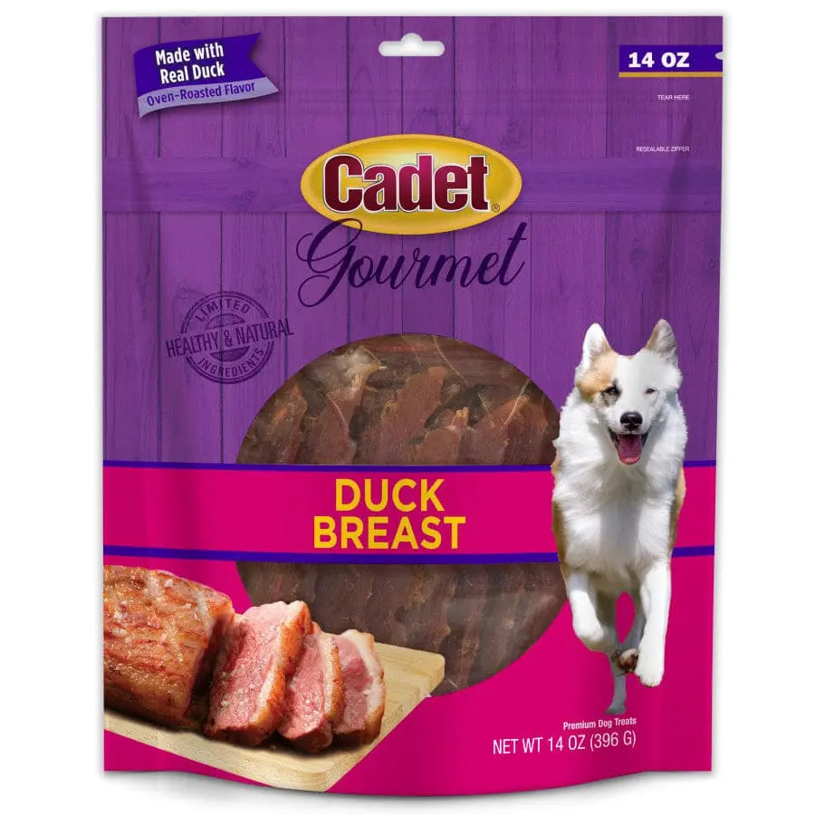 Cadet Gourmet Low-Fat High-Protein Duck Breast Treats for Dogs