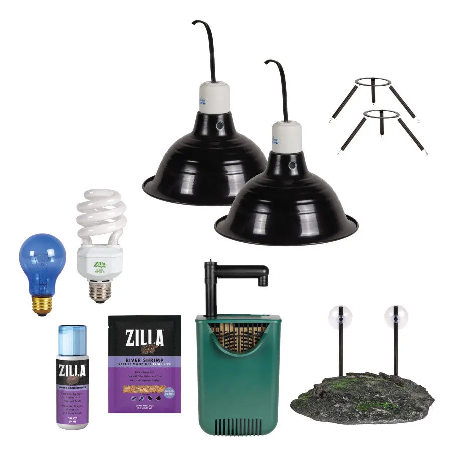 Comprehensive Zilla Aquatic Turtle Habitat Accessory Starter Kit
