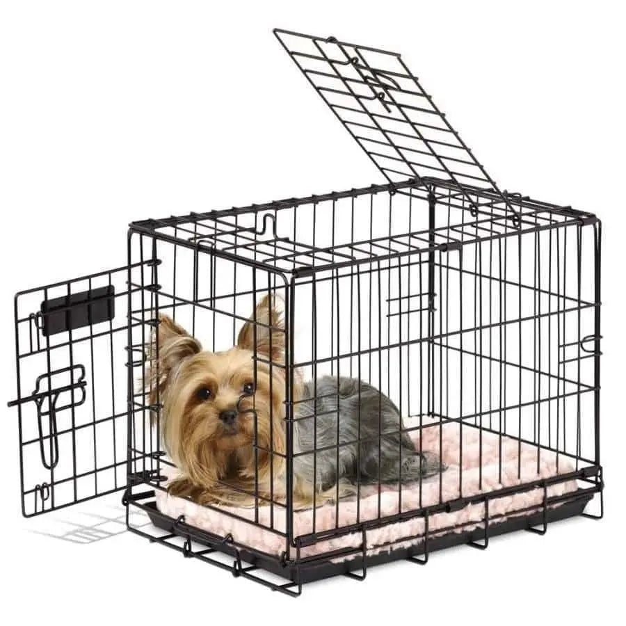 Precision Pet Products Heavy - Duty Hard - Sided Black 2 - Door Dog Crates for Optimal Pet Comfort