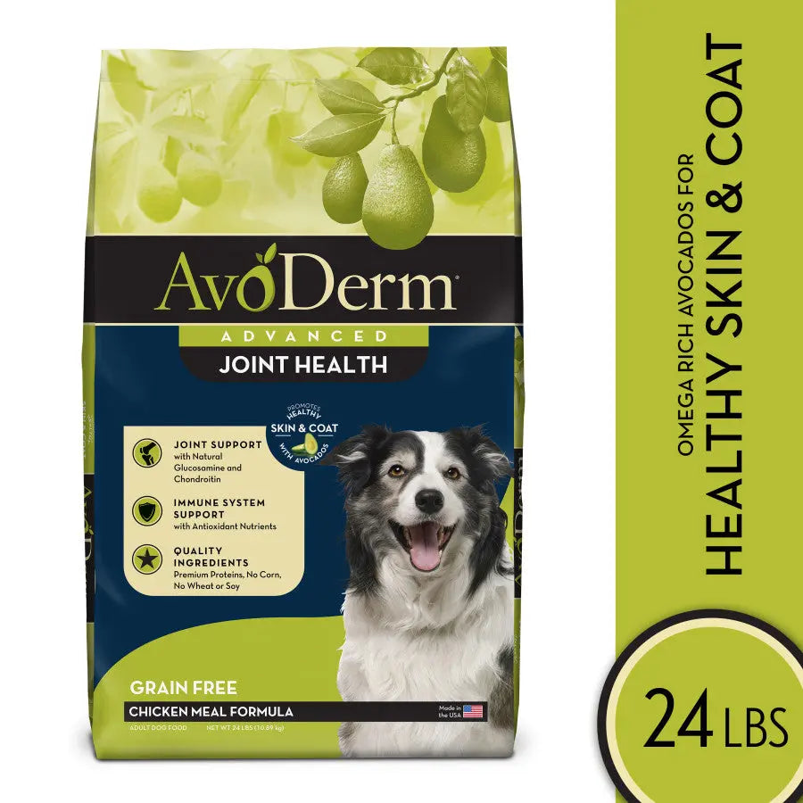 AvoDerm High - Quality Grain - Free Dry Dog Food with Chicken Meal for Joint Health
