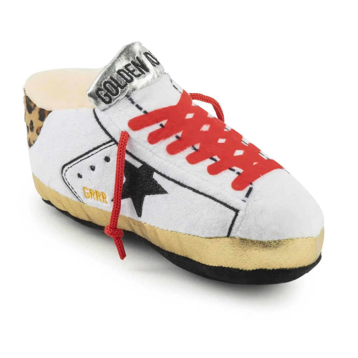 High - end Haute Diggity Dog Golden Pooch Tennis - Inspired Dog Plush Toy for Fashionable Puppies