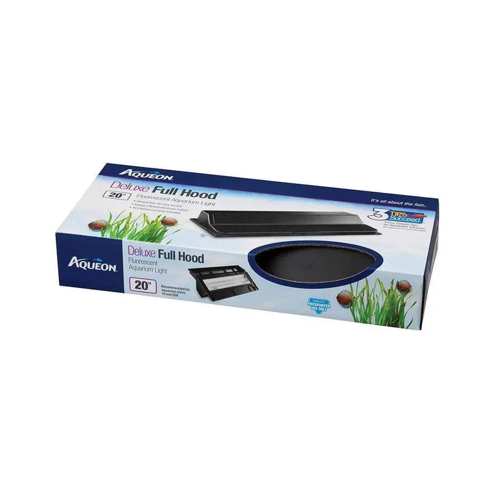 Aqueon® 20-Inch Black T8 Fluorescent Deluxe Full Hoods for Aquariums