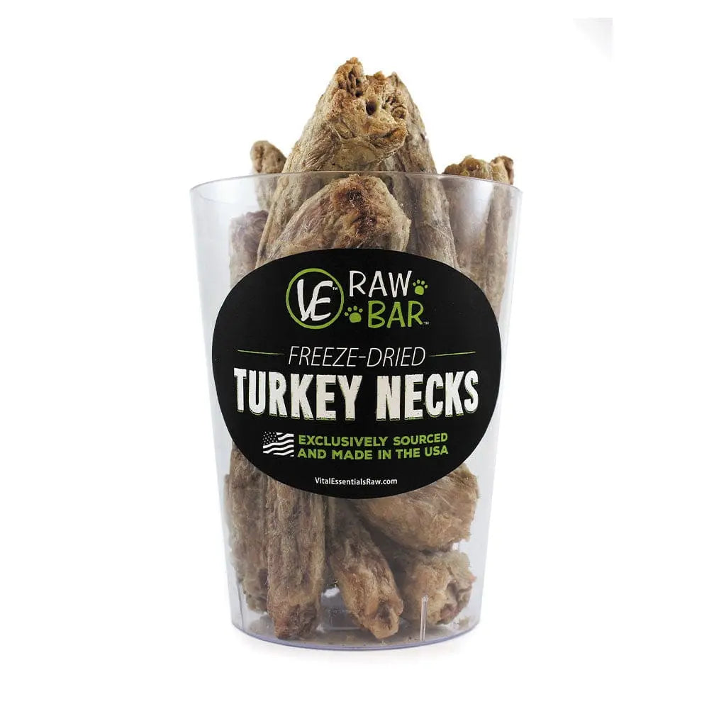 Vital Essentials® 12-Piece Bag of Freeze-Dried Turkey Necks Dog Treats